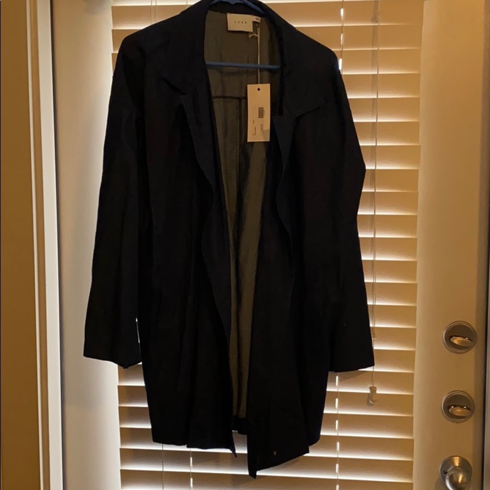 Open Dark denim jacket